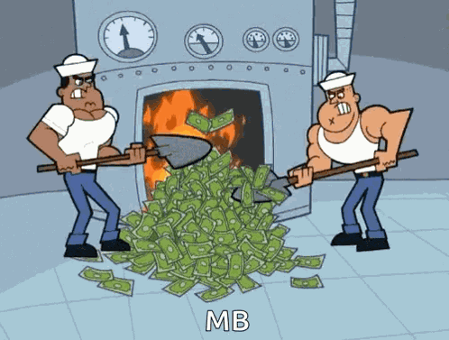 Money Burning GIF