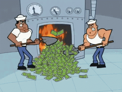 Money Burning GIF