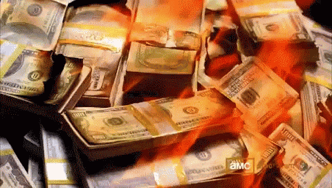 Money Burning GIF