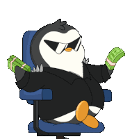 Money Penguin Sticker