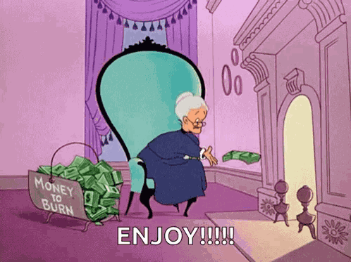 Money To Burn Throwing Away Money GIF