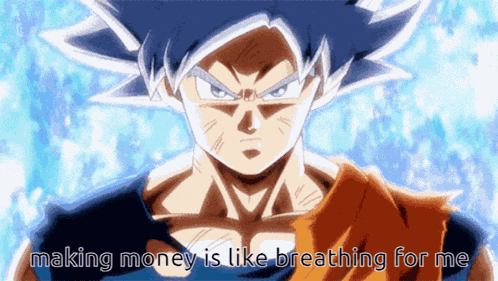 Moneymaker Goku GIF