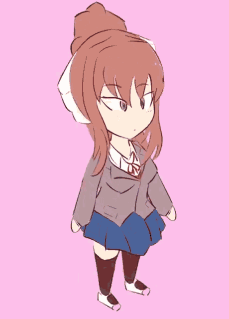 Monika Club Penguin GIF