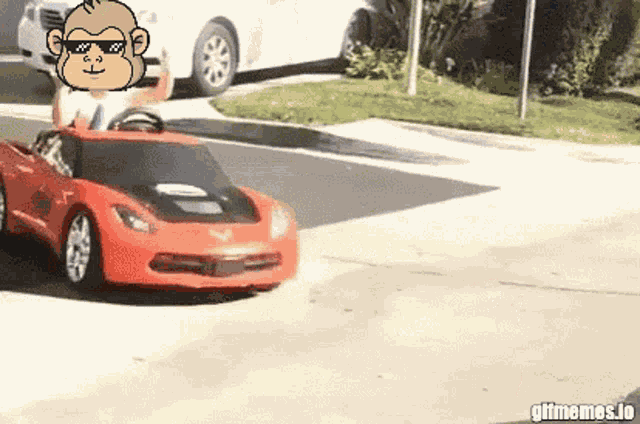 Monkeez Car GIF