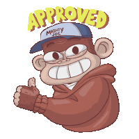 Monkey Brown Sticker