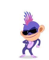 Monkey Dance Raamking Sticker