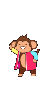 Monkey Happy Dance Sticker