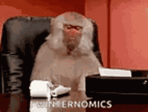 Monkeytyping Clint GIF