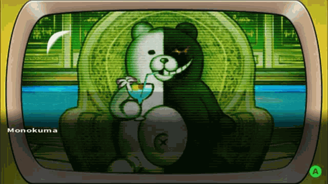 Monokuma Morning Announcement Danganronpa2 GIF