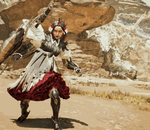 Monster Hunter Wilds Charge Blade GIF