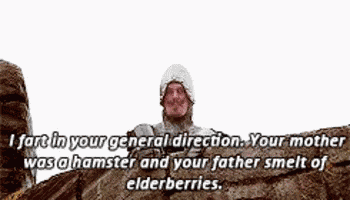 Monty Python And The Holy Grail Fart GIF