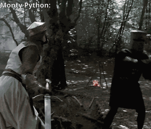 Monty Python'S Holy Grail Black Knights Just A Flesh Wound Arthur The Holy Grail GIF