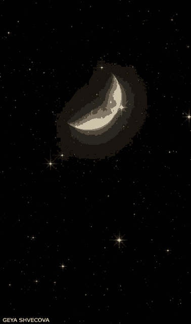 Moon And Stars Good Night GIF