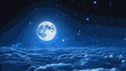 Moon Clouds GIF