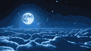 Moon Clouds GIF