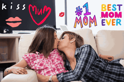 Mother And Daughter I Love My Mom GIF
