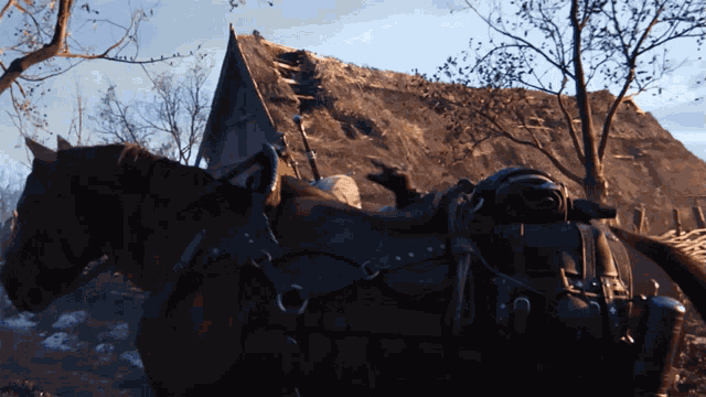 Mounting A Horse Geralt Of Rivia GIF