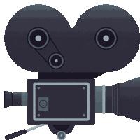 Movie Camera Objects Sticker