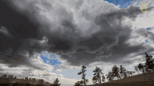 Moving Clouds World Meteorological Day GIF