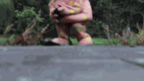 Mr Blobby Shaking GIF