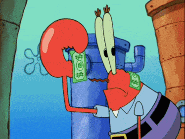 Mr Krabs Cheapskate GIF