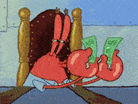 Mr Krabs Money GIF