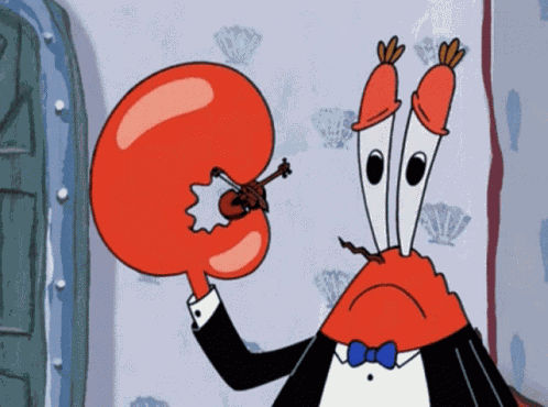 Mr Krabs So Sad GIF