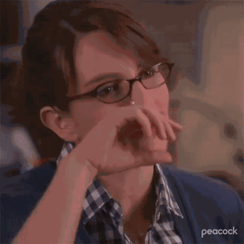 Mustache Liz Lemon GIF