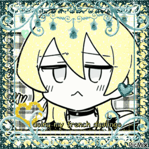 Muu Kusunoki Muu Kusunoki Doing My French Duolingo GIF