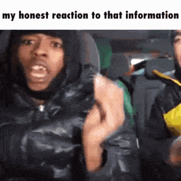 My Reaction My Reaction To That Information GIF