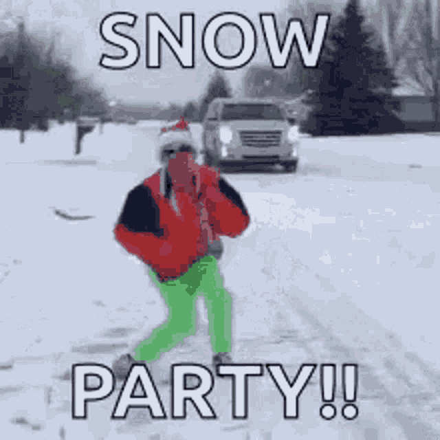 My Snow Dance Snow Party GIF