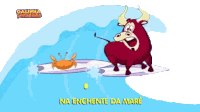 Na Enchente Da Mare Onda Sticker