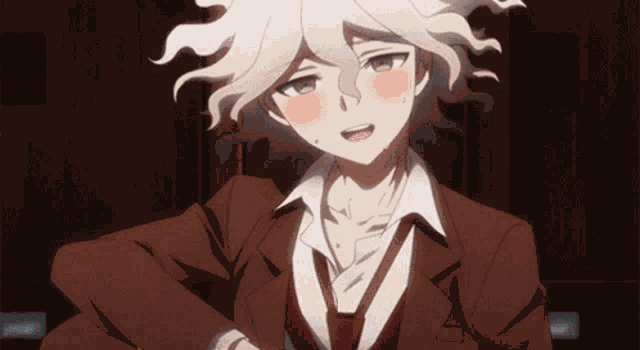 Nagito Komaeda Cute GIF