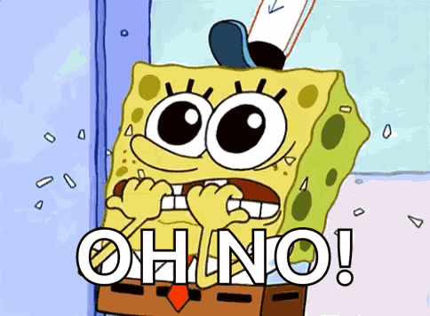 Nail Biting Spongebob GIF