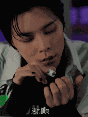 Nails Black GIF