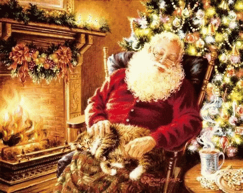 Nap Time Fire Place GIF