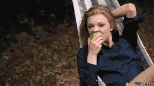 Natalie Dormer Apples GIF