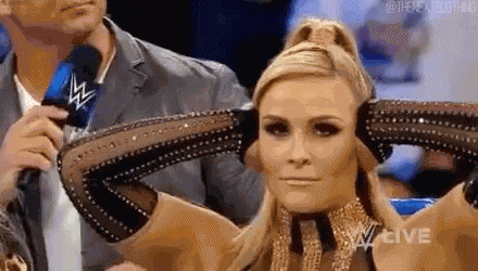 Natalya Covering Ears GIF