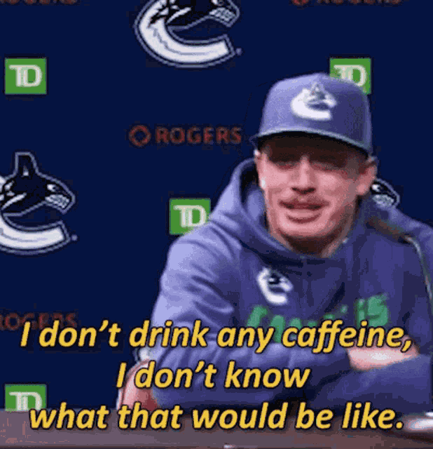 Nate Schmidt I Dont Drink Any Caffeine GIF