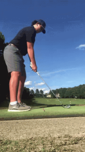 Nathan Golfing GIF