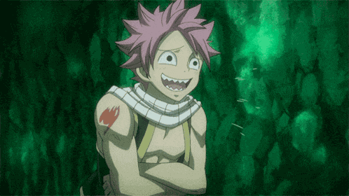 Natsu Dragneel Laughing GIF