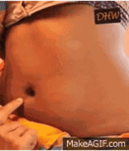 Navel Poking GIF