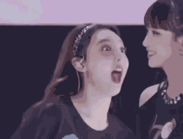 Nayeon Scared Running GIF