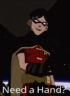 Need A Hand Robin GIF