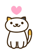 Neko Atsume Heart Sticker