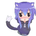 Neko Wiggle Tail Sticker