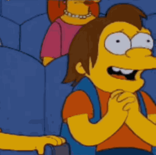 Nelson Muntz Andy Williams GIF