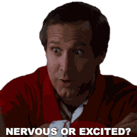 Nervous Or Excited Clark Griswold Sticker