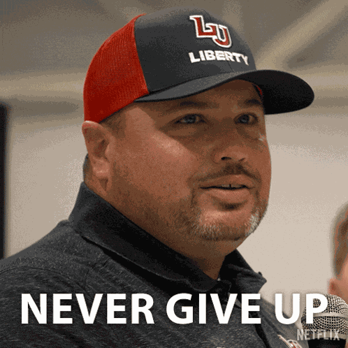 Never Give Up Rudy Fugle GIF