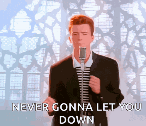 Never Gonna Give You Up GIF